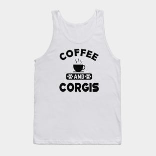 Corgi Dog - Coffee and corgies Tank Top